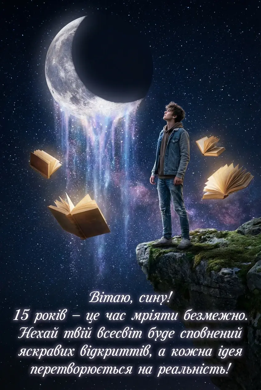 з днем народження сина 15 років з днем народження сина 15 років