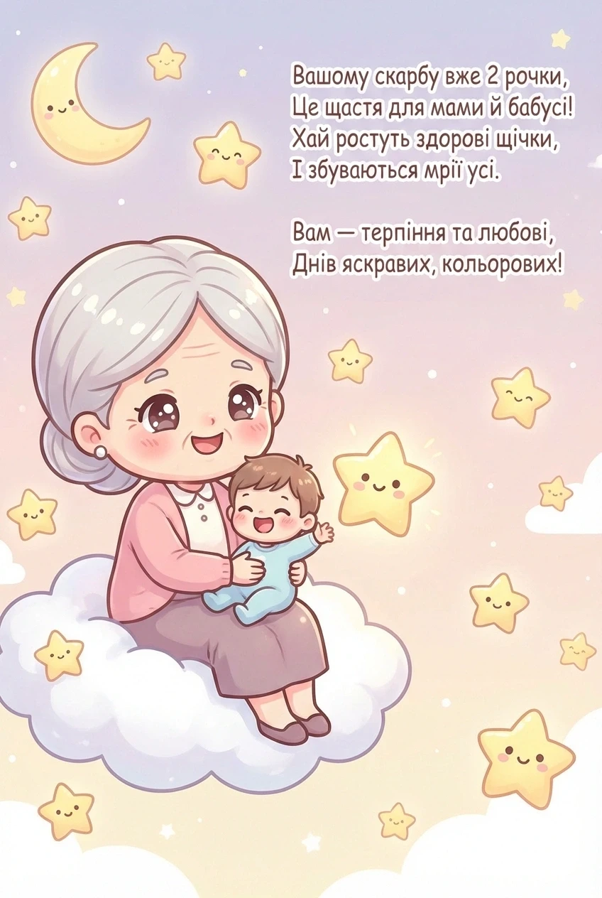 привітання бабусі з днем народження онука 2 роки привітання бабусі з днем народження онука 2 роки