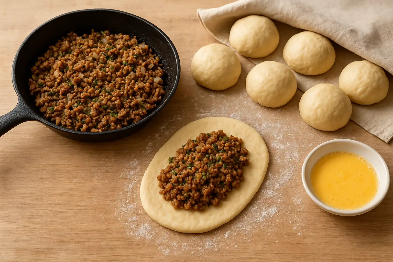 пиріжки з мясом в духовці пиріжки з мясом в духовці