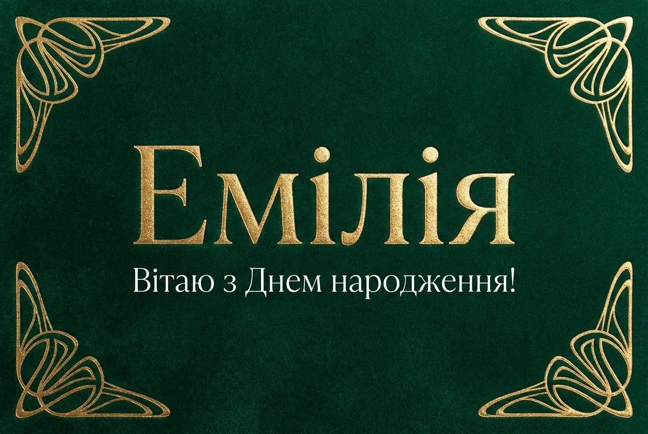 емілія з днем народження емілія з днем народження