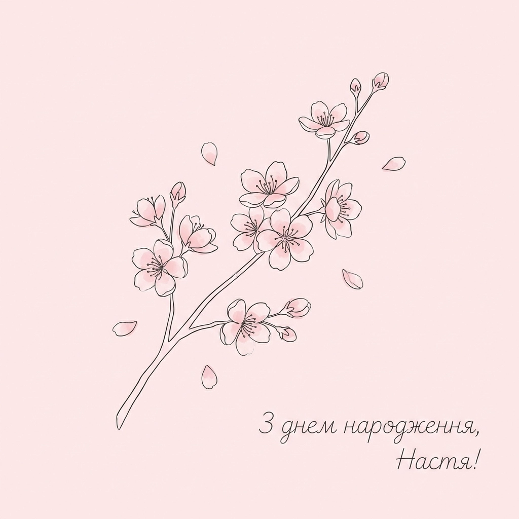 настя з днем народження настя з днем народження