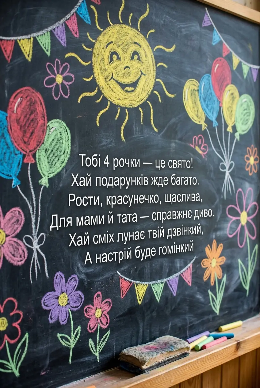 привітання з днем народження 4 роки дівчинці привітання з днем народження 4 роки дівчинці