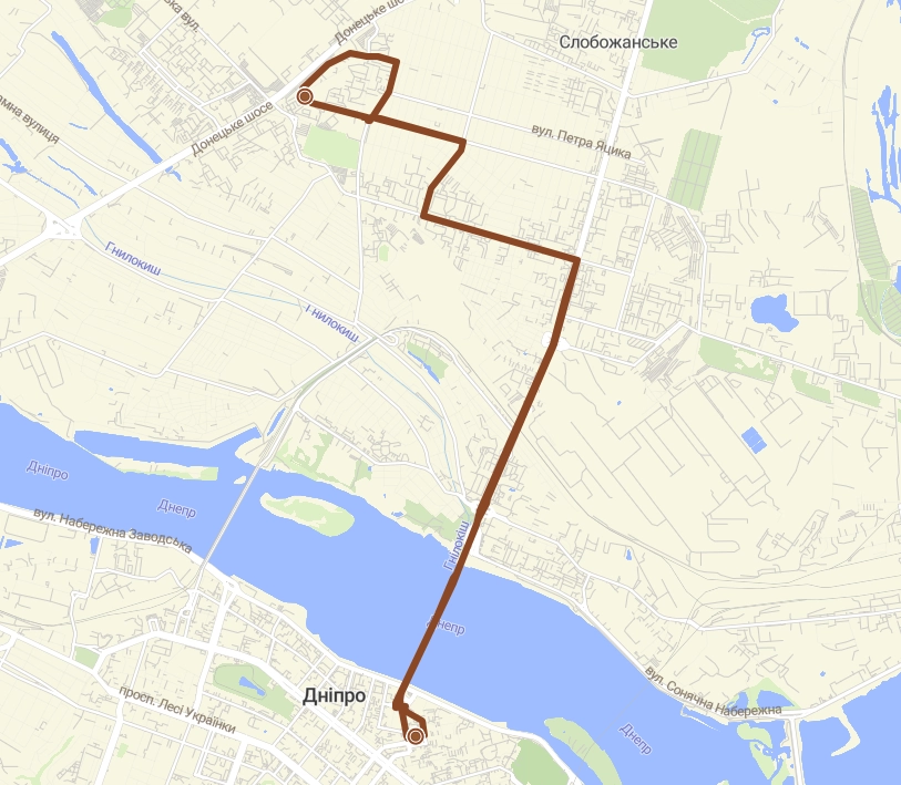 Автобус 87А Дніпро
