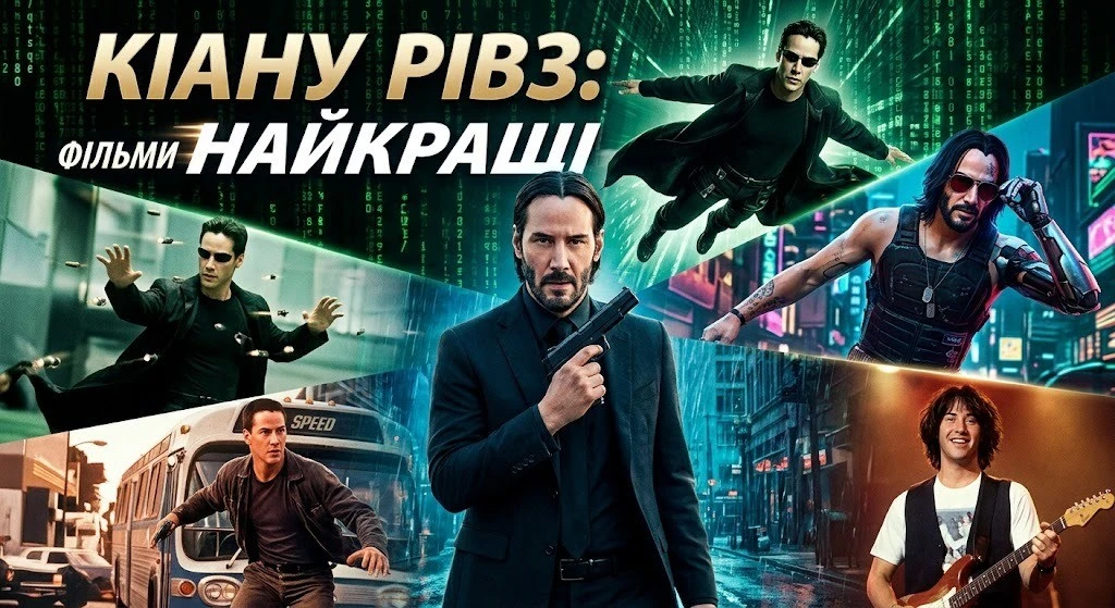 ТОП 20 найкращих фільмів Кіану Рівза за IMDb ТОП 20 найкращих фільмів Кіану Рівза за IMDb